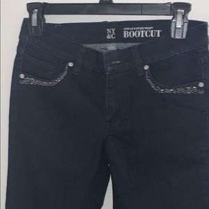 New York & Co. boot cut bling jeans 0